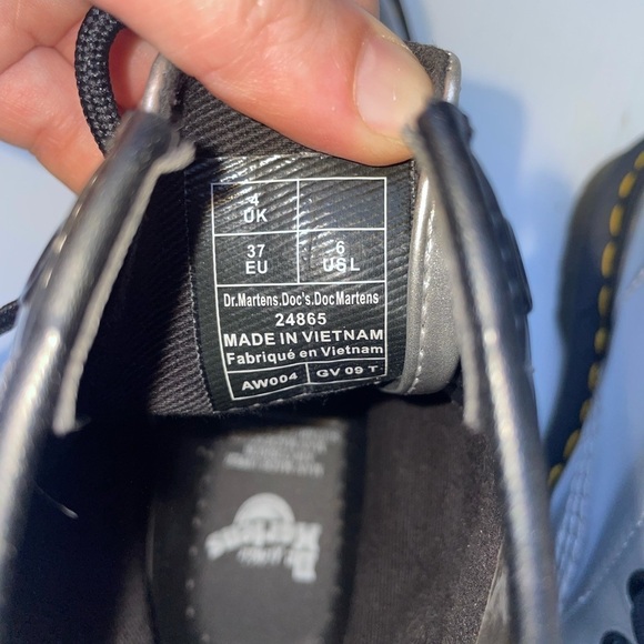 Dr. Martens 1460 Vegan Silver Metallic Chrome Boot - Picture 6 of 11